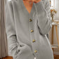 💝49%OFF🌸Women's Casual Winter Plain Yarn Wool Yarn Buttoned Cardigan