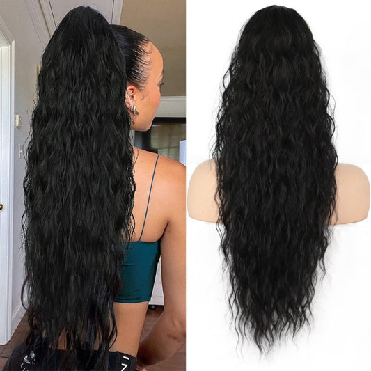 🔥LIMITED SALE 49% OFF🔥Curly Wavy Frizzy Hair Extension with Ponytail