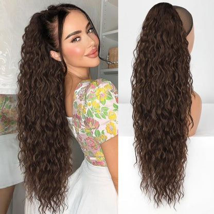 🔥LIMITED SALE 49% OFF🔥Curly Wavy Frizzy Hair Extension with Ponytail